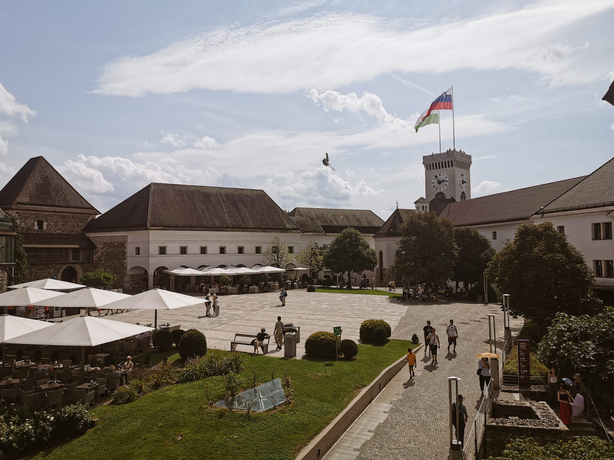 Dziedziniec zamku w Ljubljanie